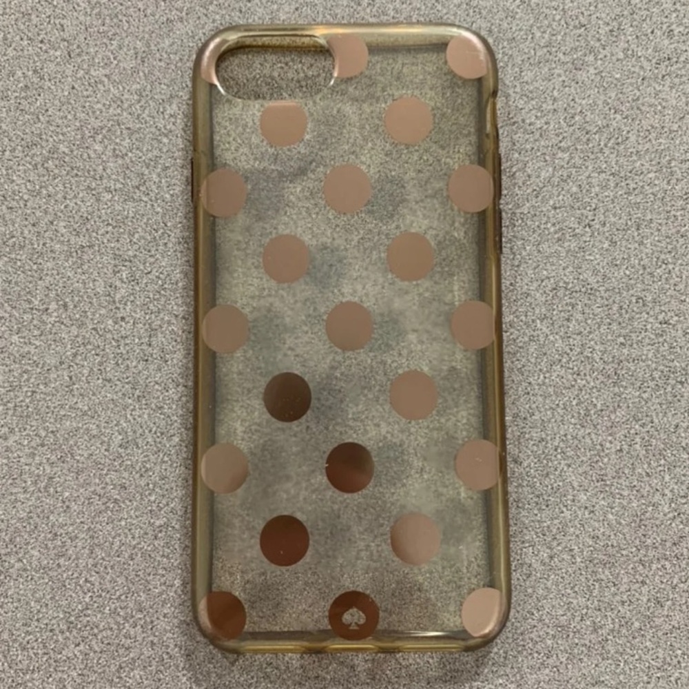 Kate Spade Rose Gold Polka Dot iPhone 7 Case
